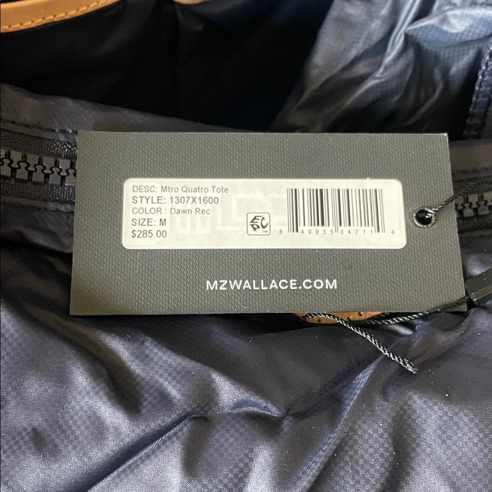 MZ Wallace Dark Blue Quilted Dawn Metro Quatro Tote - Picture 7 of 7